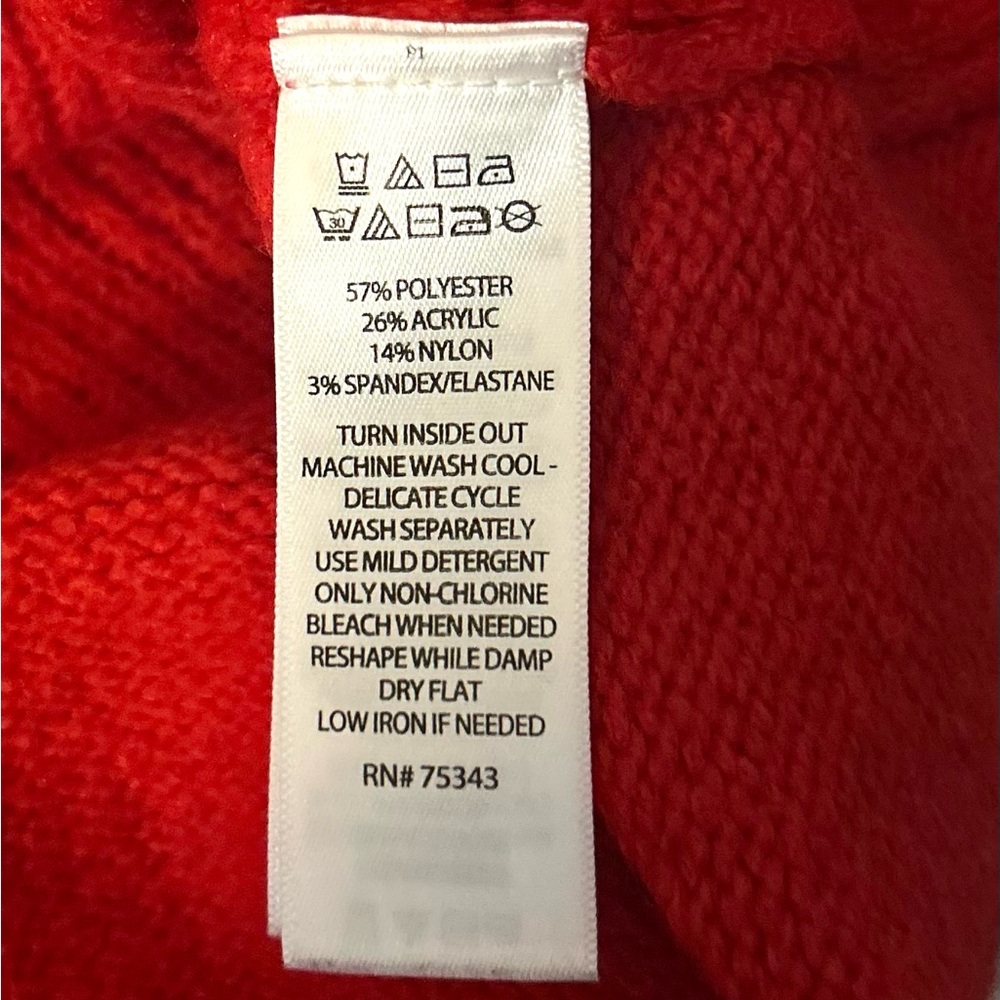 Cupcakes and Cashmere Red Heart Sweater XS Cozy‎ Valentine Love Core - Picture 6 of 8